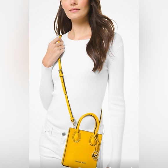 Michael Kors Handbags - Michael Kors Mercer Extra-Small Pebbled Leather Crossbody Bag